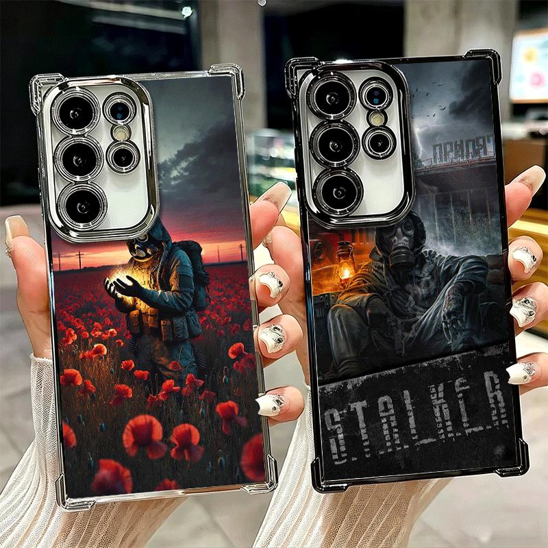 Крутой чехол для телефона с покрытием S-Stalker Game для Samsung Galaxy S24 S25 FE S26 Edge S23 Ultra S22 S21 Plus S20 Защита от падения с Airbag