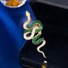 Sparkling Rhinestone Animal Collar Pins Minimalist Snake Lapel Pin  Snake New Year