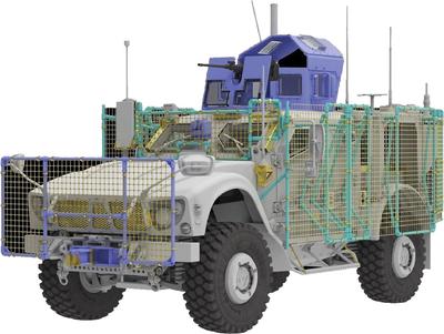 Ryefield Models Масштаб M1240A1 с системой RPGNet Пластиковый набор модели RFM5145 1/35 M-ATV (танк)