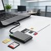 6-в-1 Мультикардридер для Windows Mac Smart/MS/M2/TF/SIM/SD Кардридер Приложения не требуются Plug and Play