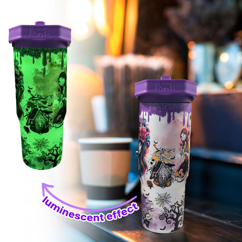 Halloween Luminous Cup 304 Stainless Steel Large Capacity Thermos- Cup High Value Car Thermos- Cup