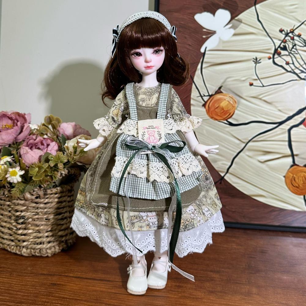 DIY 1/6 BJD Skirt 1/6 30cm Doll Doll Dress Up Fashion Doll'S Lolita Dress  Cotton Doll
