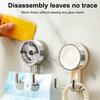 Suction Cup Hook Double Head/One Head Storage Hook No Drilling Wall Mounted Hook for Bathroom Kitchen Storage