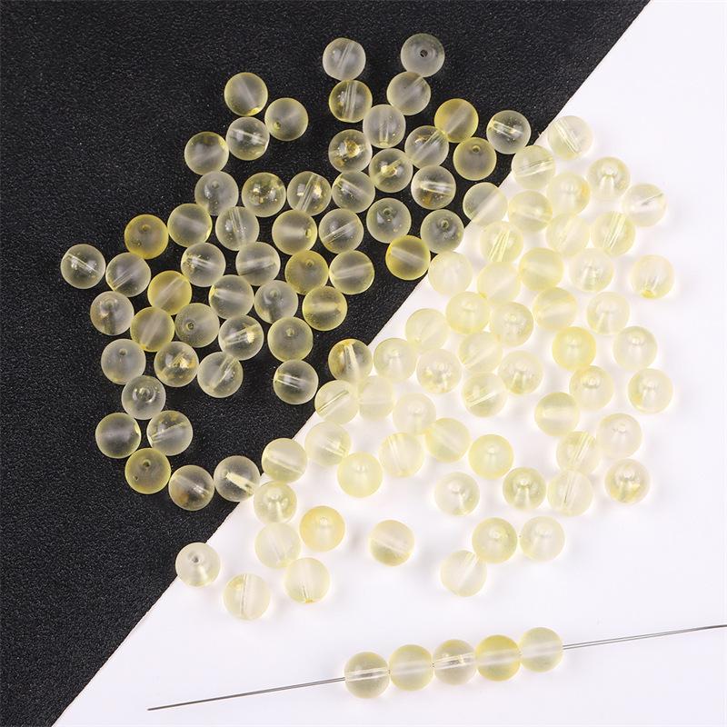 Аксессуары для украшений своими руками: 50 матовых стеклянных бусин с золотым порошком для ожерелий, браслетов, сережек