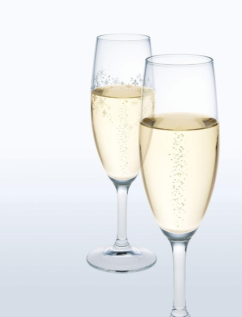 Toyo Sasaki Glass Champagne Glass Collection, 165ml Champagne Flute with Foaming Function, Set of 3, Made In Japan, Dishwasher Safe, 32854HS-L001