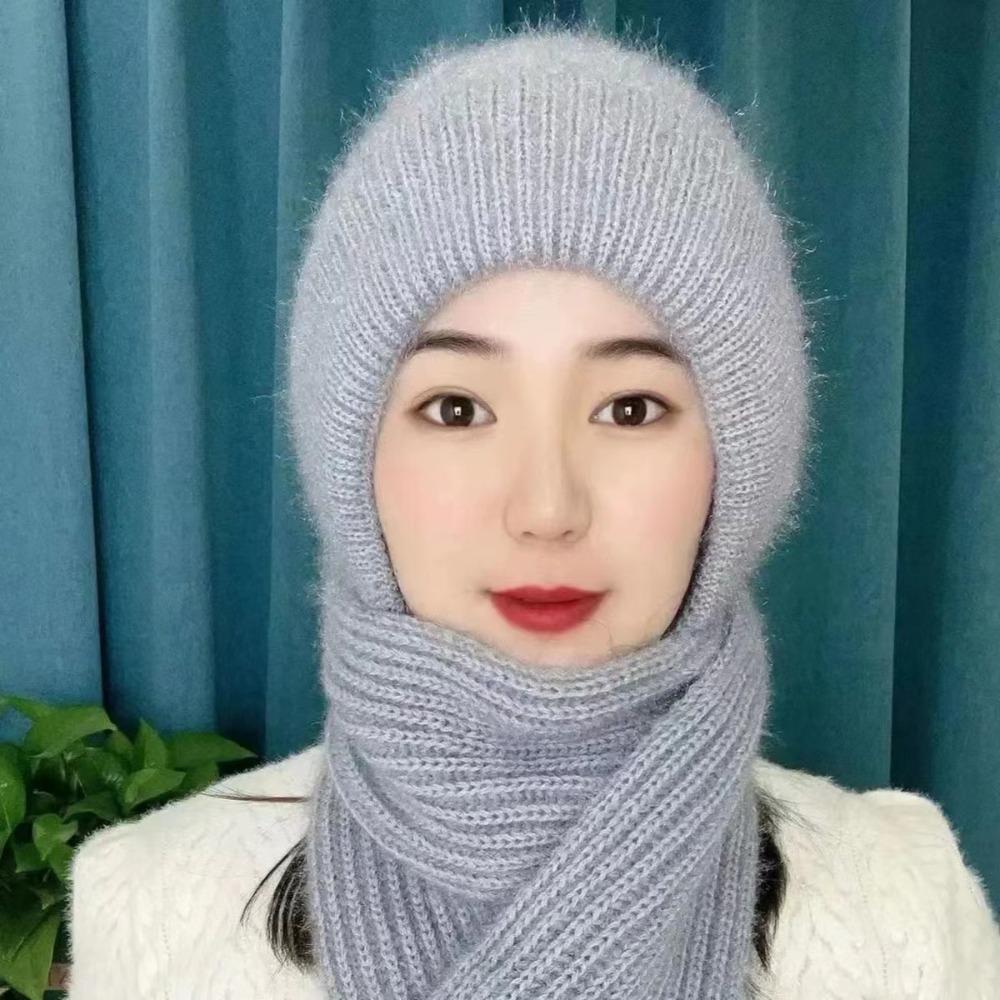 Neck Warmer Women Hooded Scarf Windproof Cycling Balaclavas Hat Women