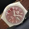 VINTAGE ORIENT AUTOMATIC 46943 JAPAN MENS RED COLOR DIAL WATCH A500332-2 R151b-a500332