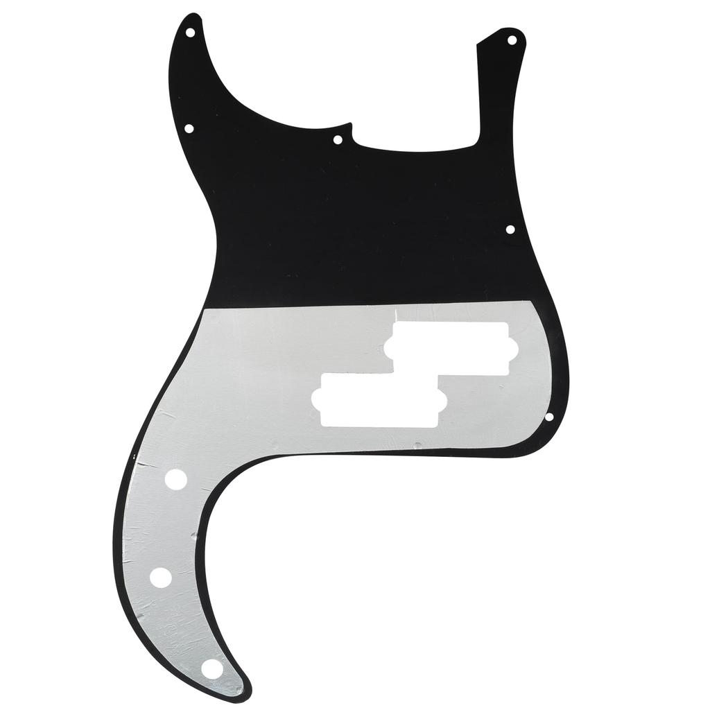 Musiclily 13-Hole PB Precision Bass Pickguard for Fender USA/Mexico Standard Precision Bass, 4P Black Pearl