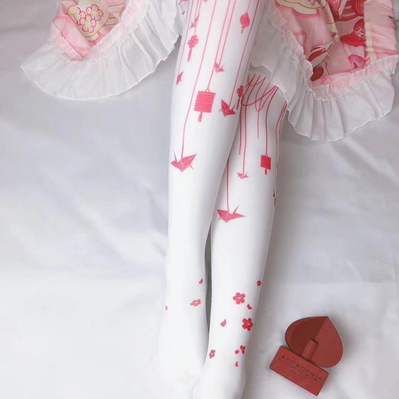 Колготки Lolita Soft Girl длиной до колена - милые летние/осенние утягивающие носки