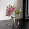 Instagram-Style Po Frame Vase Simple Transparent Acrylic For Hydroponic Flower Arrangement Entryway Vase Living Room Ornament
