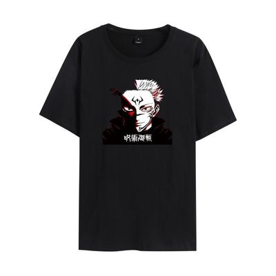 Футболка Jujutsu Kaisen Мужская Женская с Принтом Аниме Топ Футболки Модная Летняя Футболка