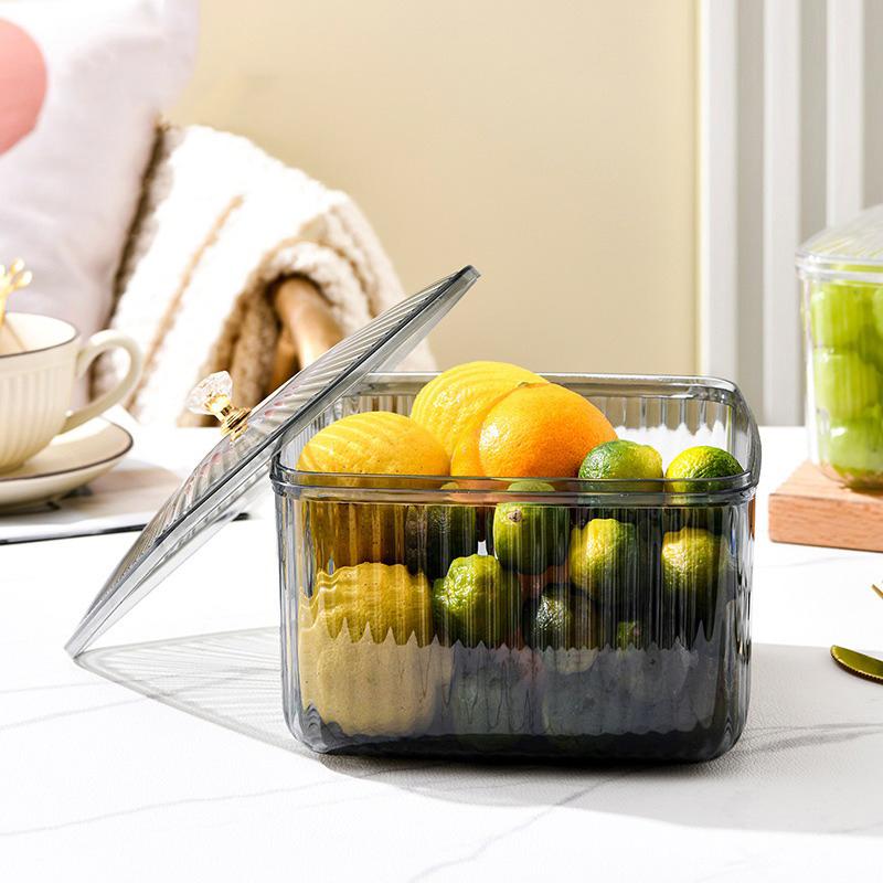 Блюдо для закусок с крышкой, большая емкость, прозрачное сервировочное блюдо, многоцелевой контейнер, пластиковая тарелка для печенья, орехов, сухофруктов, еды