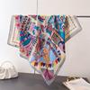 Korean Style Cashew Print Luxury Satin Scarf Women Print Hijab Ladies Hair Hand Wrist Headkercheif Neck Tie Wraps