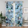 Цветы затемняющие шторы для камеры гостиная занавеска тюль для спальни оттенки домашний интерьер шторы 2 шт перегородка