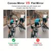 Bike Mirror Bike Handlebar Rearview Mirror Rotatable And Adjustable Wide Angle Rear View Shockproof Convex Mirror Universal