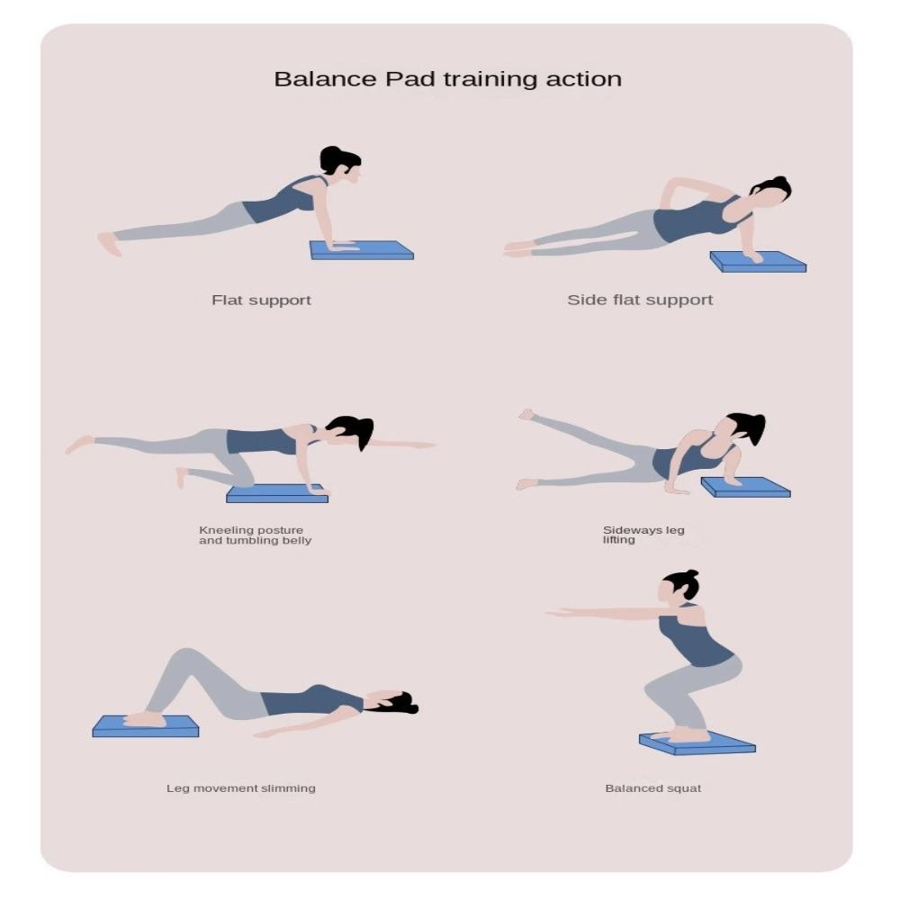 Высококачественный балансировочный коврик TPE Портативный коврик для йоги и фитнеса Сбалансированная подушка для йоги Физиотерапия