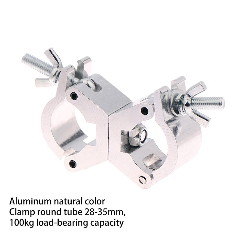 1 Piece Aluminium Truss Clamps 28-32mm Tube O Hook Stage Lighting Mount Bracket Fast Lock Lighting Clamp