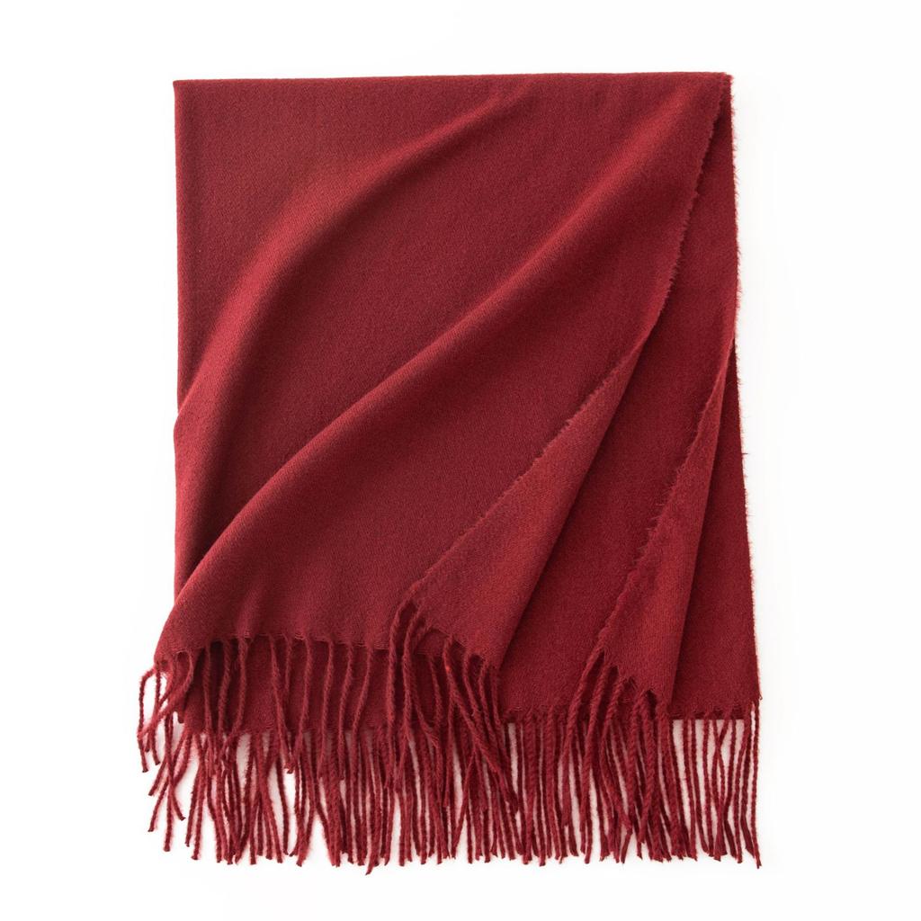 Cashmere Feel Scarf Autumn and Winter Korean Imitation Cashmere Girls High End Shawl Warm Scarf