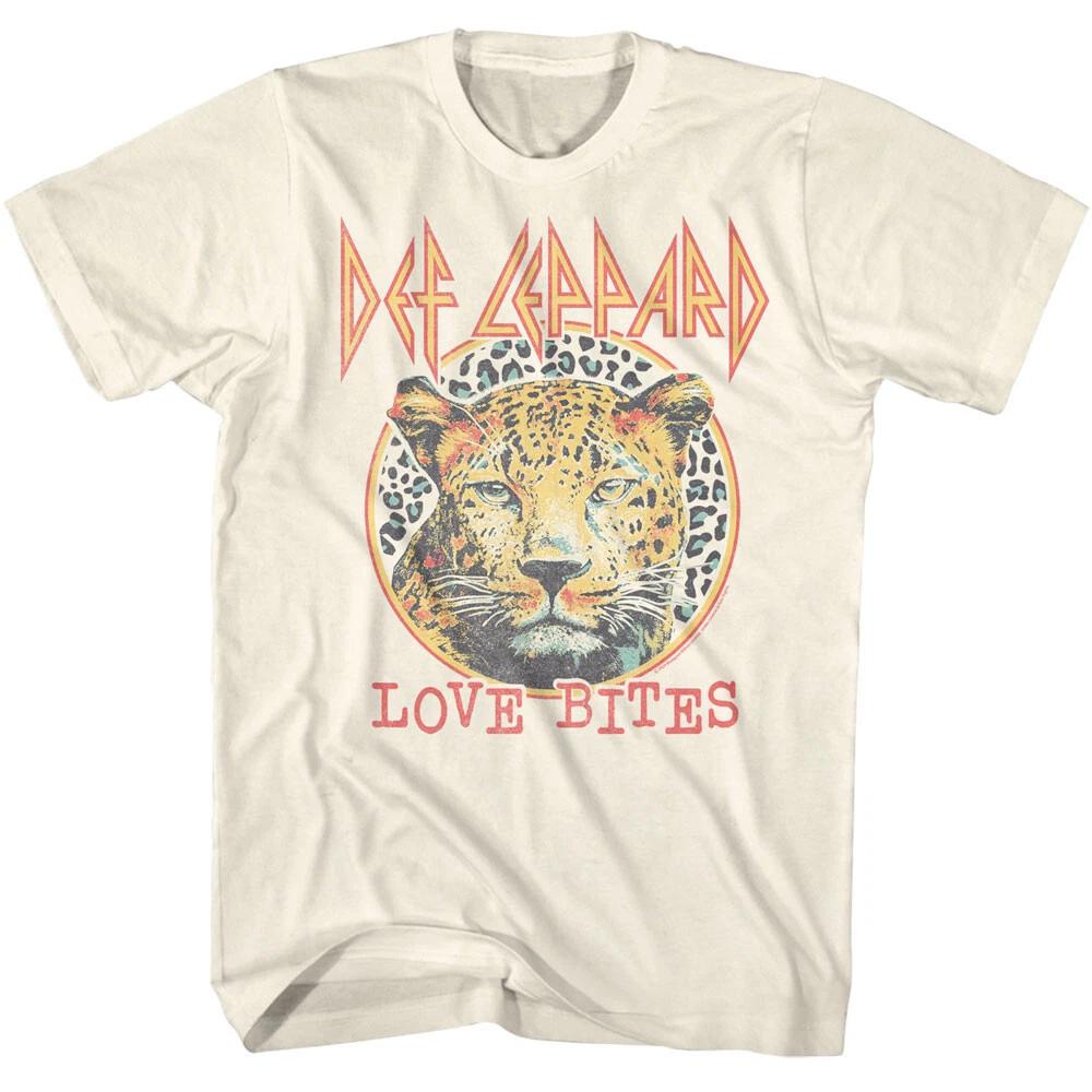 Мужская футболка Def Leppard Love Bites Leopard Мерч рок-группы