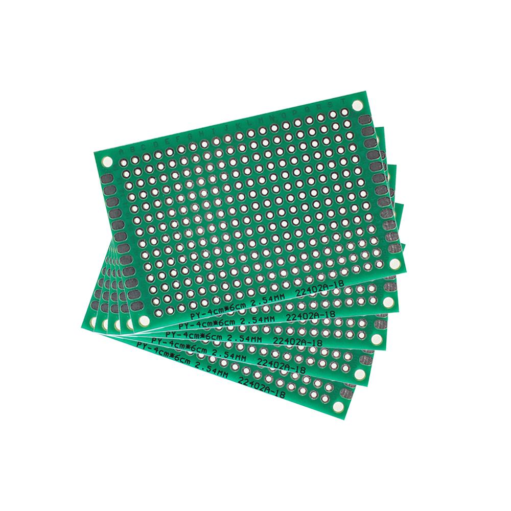 5PCS PCB Board 4*6CM Single Side Prototype Board Green Universal Circuit Boards DIY Electronic Kit