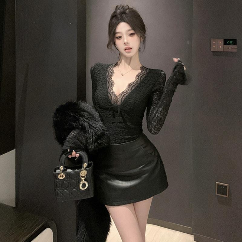 Женская одежда французская дочь кружево поддельные двухсекционный тонкий платье женщины