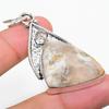 Natural Russian Dendritic, Morganite 925 Sterling Silver Pendant 2.36" D4u63