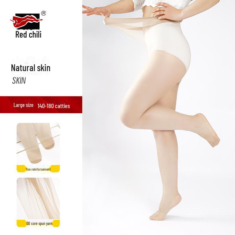 Ультратонкие черные шелковые женские чулки Red Pepper большого размера - прочные, не зацепляющиеся, высокопрозрачные, узкие колготки с Т-образным шаговым швом
