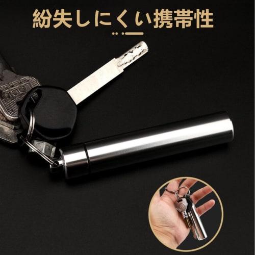 JOEBO 2-Piece Toothpick Holder, Alloy Titanium, Portable, Multi-functional, for Camping, Picnics, Fruit Picks, Floss Picks, Sticks, Keychains, and Lig