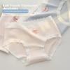 FitonTon Women's Underwear Set of 5, Pure Cotton Antibacterial 100% Cotton Crotch Seamless Mid-Rise Sweet Girl Triangle Briefs