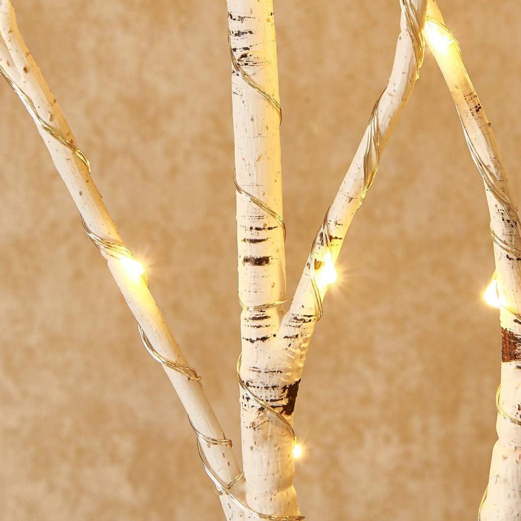 White Birch Branch Light LED Festive Lights Battery Operated For Christmas Party Wedding Decoration Twig Outdoor Lights