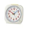 Alarm Clock - Seiko Clocks - Seiko Children's Square Alarm Clock Metallic Pearl White - Material Color:White - White