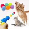 1 Set Cat Toy Interactive Pet Training Play Plush Toy Gun Funny Kitten Puppy Shooting Balls Games Pet Supplies Cat Accessories