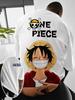 ONE PIECE Luffy ONE PIECE Animation Personality Printing Pure Cotton Handsome Cartoon Men's and Women's T-Shirts Short Sleeves
