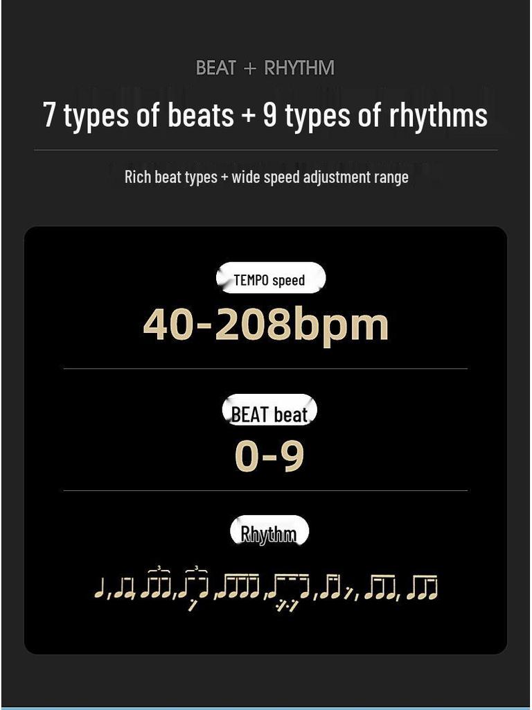 Anoma Multi-Instrument Electronic Metronome for Piano, Hulusi, Guzheng, Drums, and Saxophone.