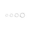 Sterling Silver Women's Ear Piercing Earrings – Simple Small Circle Studs, 2021 Trendy Ear Bone Rings