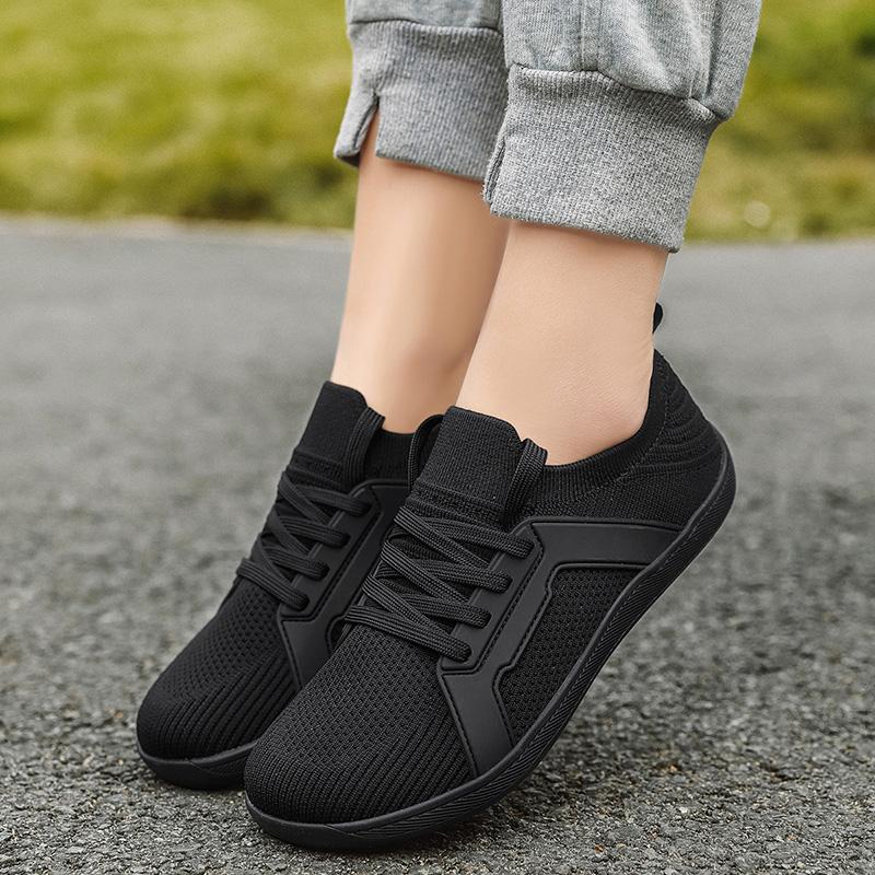 2025 Women's Summer Wide Toe Mesh Casual Shoes Platform Outdoor Fitness Anti Odor Hiking Lace Up Running Shoes Men's Large Size