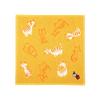 JIKAN STYLE Moomin Gauze 25 X 05876 My Handkerchief, Triple-Ply Handkerchief, Yellow, Approx. 25cm, (Little & Cat)