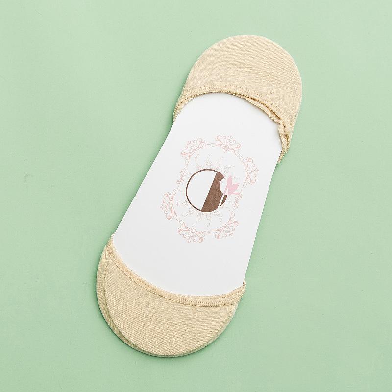 Носки, женские суперневидимые летние тонкие нескользящие носки, однотонные однотонные носки с неглубоким носком для высоких каблуков, носки-лодочки