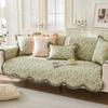 Four Season Universal Pure Cotton Sofa Cushion Small Floral Anti Slip Seat Cushion Comfortable Breathable Couch Cover Clothes