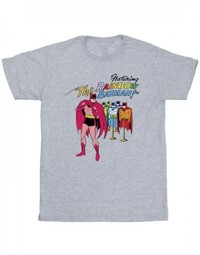 DC Comics Mens Batman Comic Cover Rainbow Batman T-Shirt