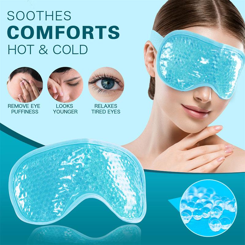Gel Eye Mask Cold Pack Warm  Heat Ice Cool Compress Soothing Tired Eyes Pad