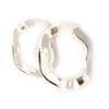 [K7038] - Silver 'Lola' Hoop Earrings 28 Mm