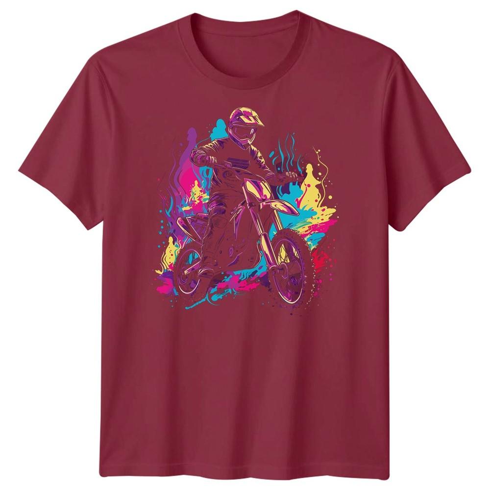 Motocross Rider Dirt Bike Sports Mens TShirt Extreme Action