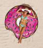 Hamburgers Donuts Fashionable Pizza Design Beach Towels Suitable For Use Daily