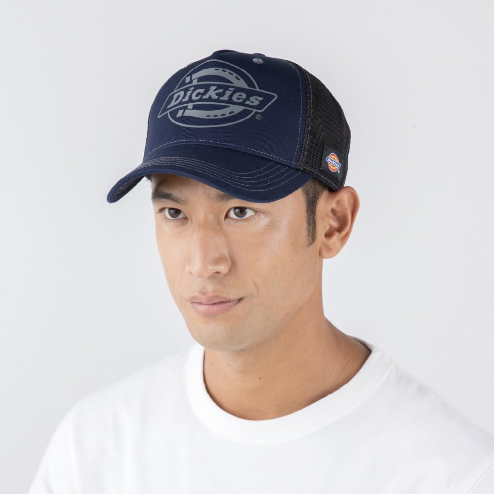 Хлопковая Рабочая Сетчатая Кепка Черная F [Dickies] D-8232 Тип-B (Строитель)