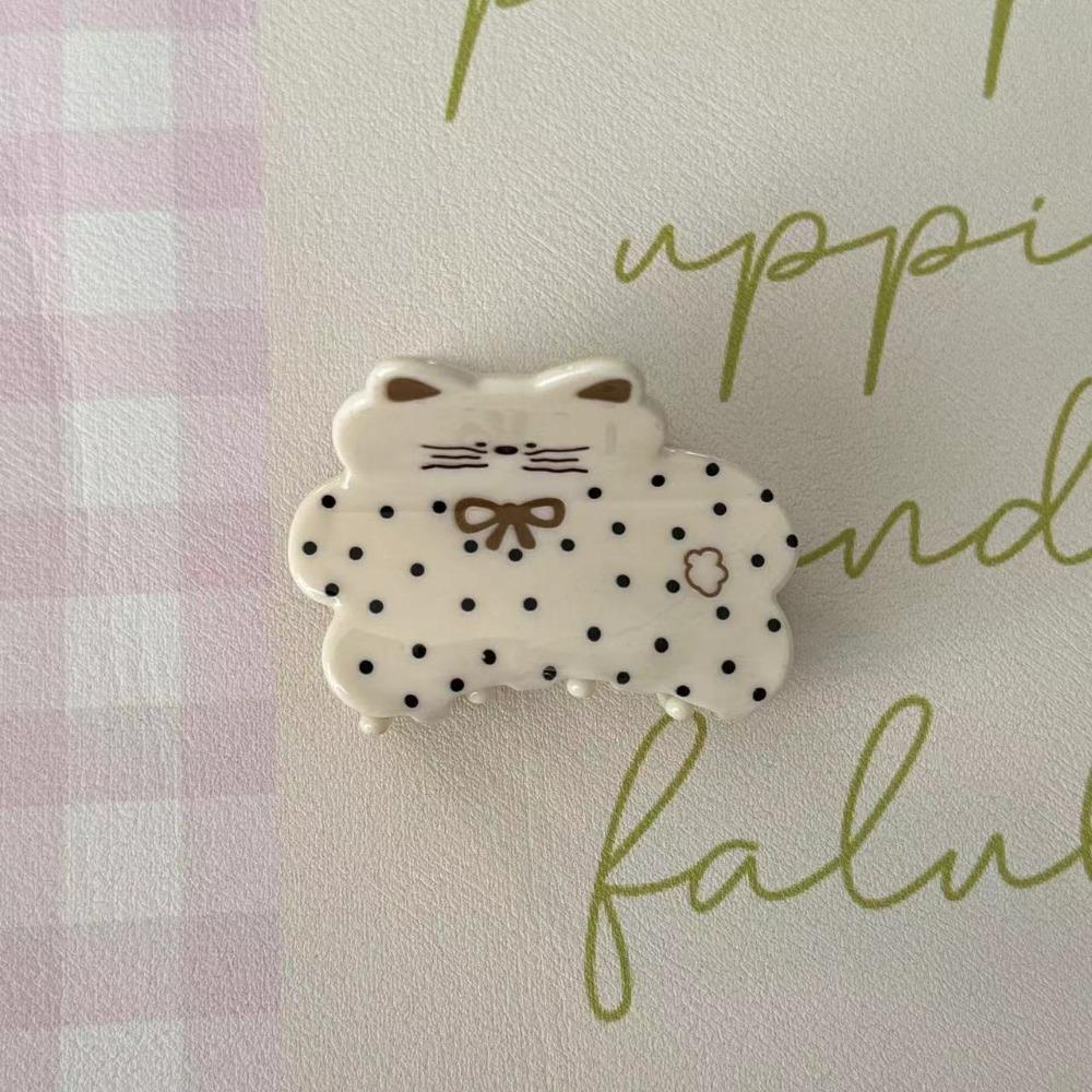 Корейский стиль Клетчатая заколка для собак Краб Щенок Пятнистая заколка для кошек Маленькая заколка для акулы Аксессуары для волос