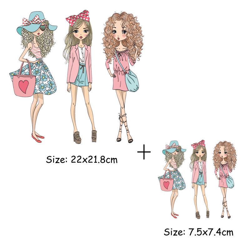 Термонаклейки на одежду для девочек