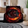 "Flaming Dragon Ring: Mythical Fire Emblem"Blanket Flannel Throw Blanket for Sofa, Bed, Travel, Camping, Office, Couch, Chair, And Bed Gift