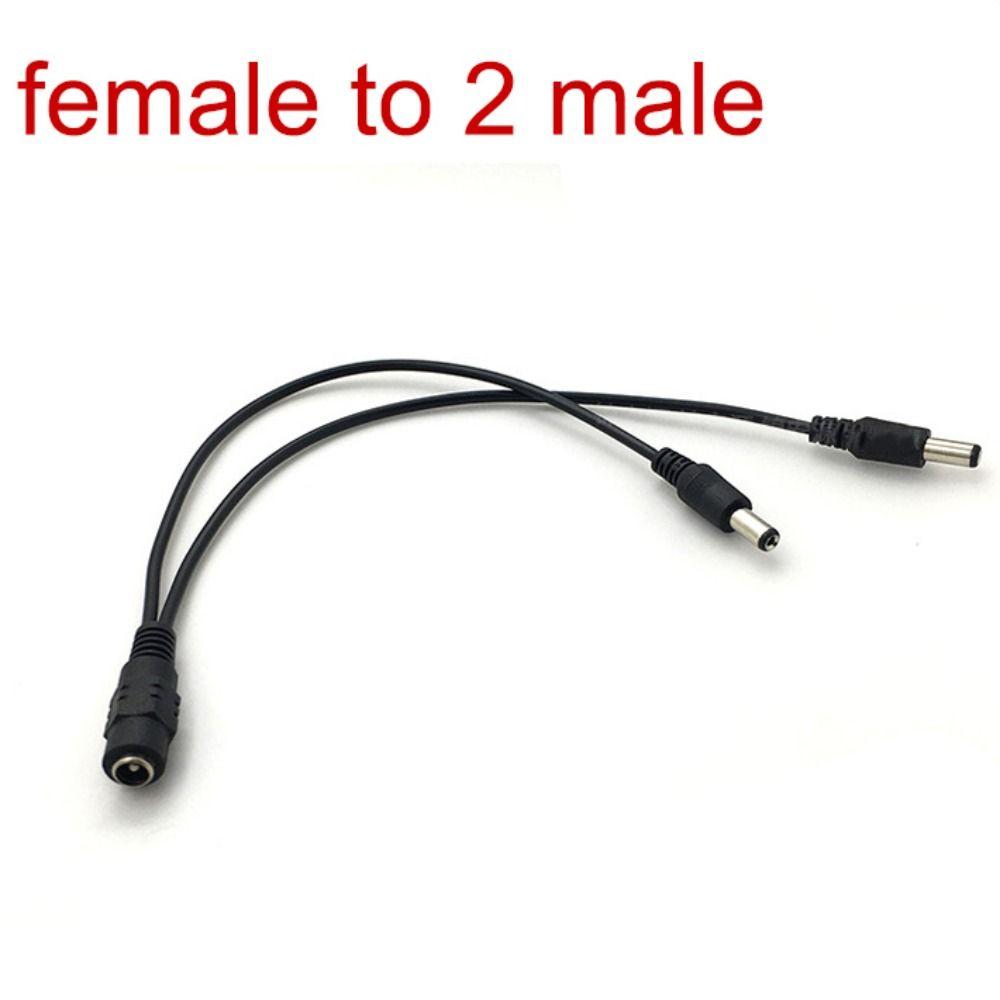 Разъем-разветвитель питания постоянного тока, адаптер питания, один кабель-удлинитель для двух источников питания