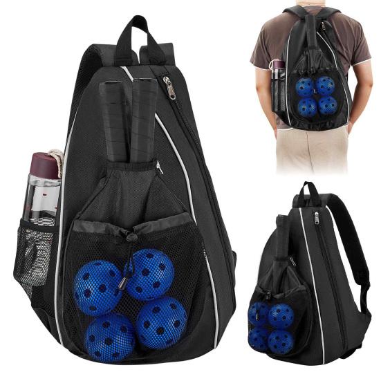 Рюкзак Pickleball для мужчин и женщин, регулируемый через плечо, сумка для весла Pickleball